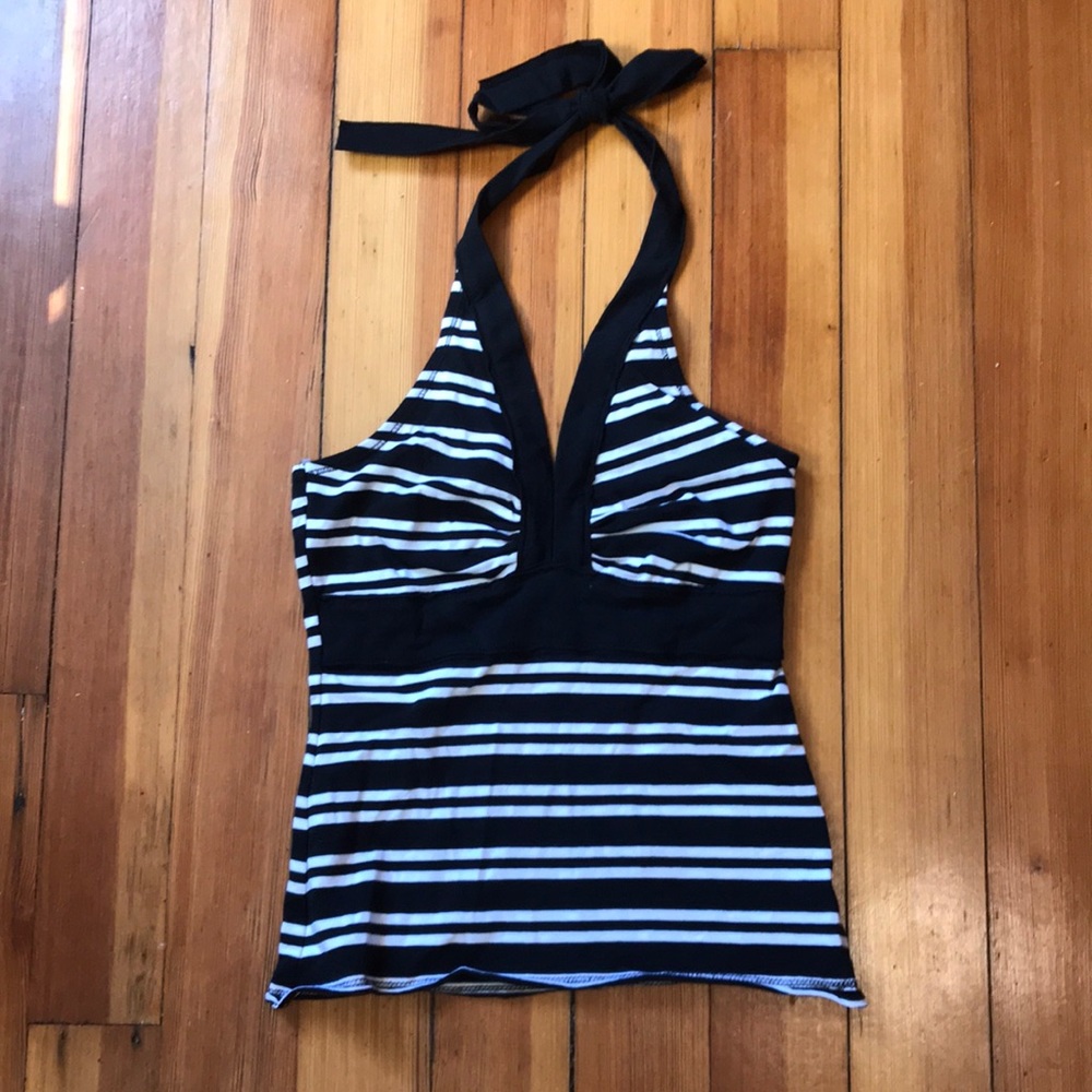 Y2K Striped SO Halter Top